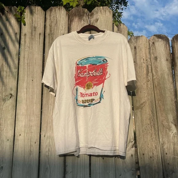 Rare 1996 Andy Warhol Campbell’s Tomato Soup T-Shirt - Picture 2 of 6